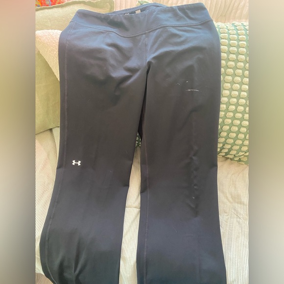 Under Armour Fitted Cold Gear Dark Leggings, Size L - Picture 2 of 9